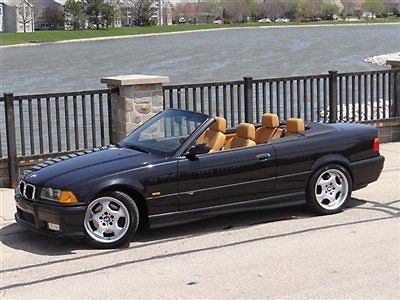 1999 bmw m3 convertible black/modena lthr 5spd 1-owner only 87k very rare clean