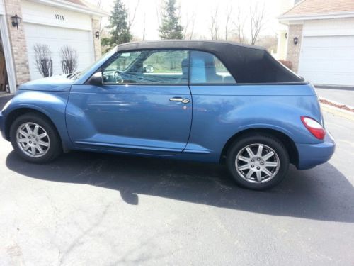 Blue 2007 chrysler pt cruiser convertible