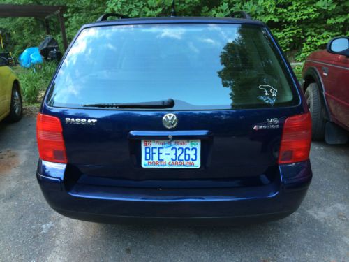 2001 vw passat wagon gxl 4motion - dark metalic blue exterior, tan leather, b5