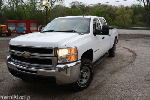 2008 chevy silverado 2500 hd work truck clean crew cab 4 door 6.0l engine auto