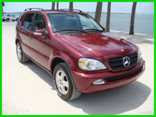 2002 mercedes benz ml320 54k miles unmolested original 1 florida owner