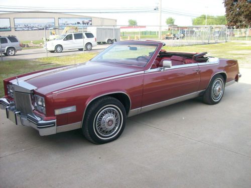 1984 cadillac eldorado biarritz convertible - no reserve with 1985 parts car!!!!