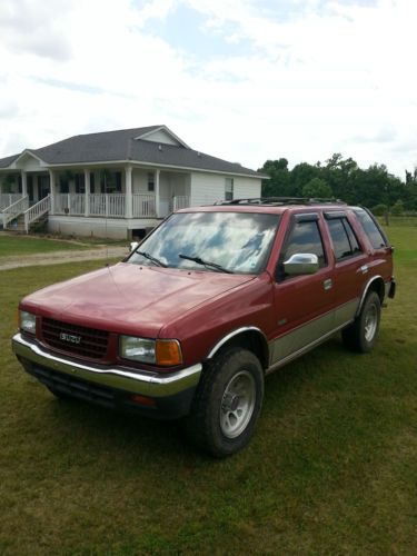 1995 isuzu rodeo 4x4 4d red