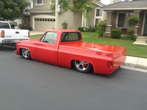 84 chevy c10 custom bagged ridetech, porterbuilt,accuair, 5.3 ls