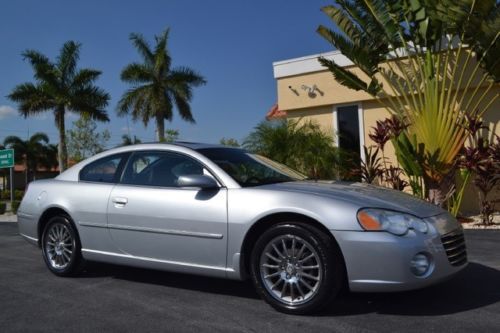 Sebring coupe sunroof leather lxi 3.0 v6 65k miles extensive service carfax cert