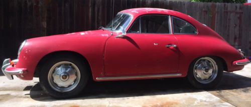 1961 porsche 356 t5b with the original ca black plates