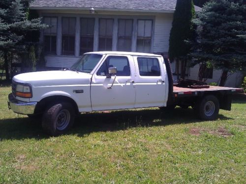 1993 ford f350 crew-cab diesel 7.3 high-miles farm/construction 5th/wheel truck