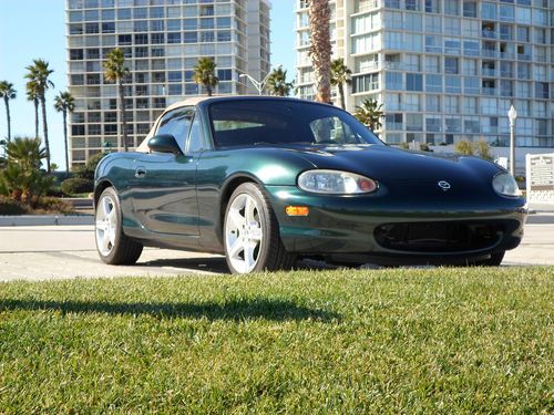 1999 mazda miata dark green black interior 89k miles mx5