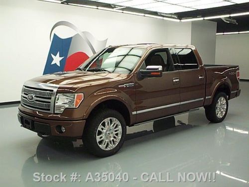 2011 ford f150 platinum 5.0 crew 4x4 sunroof nav 48k mi texas direct auto