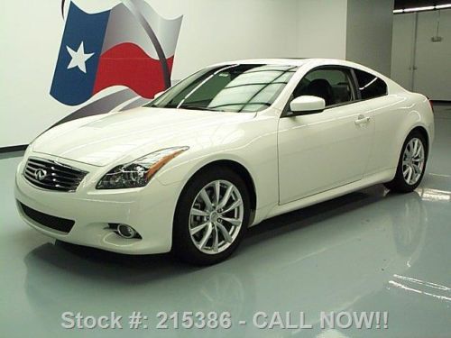 2011 infiniti g37 journey coupe premium sunroof nav 27k texas direct auto
