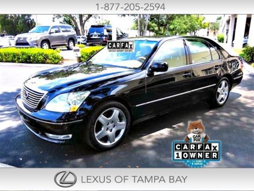 Lexus ls430 137k mi 1 owner clean carfax navi heated leather special order