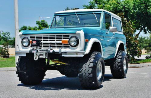 Magnificent ground up restoration 1977 ford bronco 4x4 v-8 auto 4x4 stunning wow