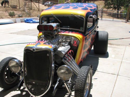 1934 ford t fourdoor orig ca. title 502cid 750hp all steel hotrod