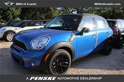 Mini cooper countryman fwd 4dr s new suv gasoline true blue met