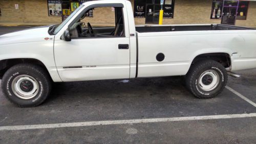 White 1997 gmc sierra 2500 pickup