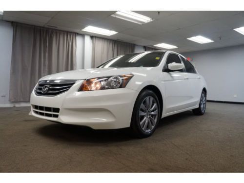 11 honda accord taffeta white/ivory leather/navigation, power sunroof, one owner