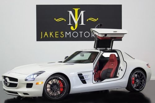 2012 mercedes sls amg, $217k msrp, designo mystic white on red, loaded w/options