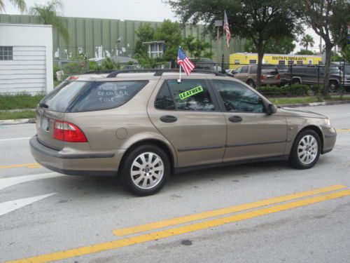 2002 saab 9-5 station wagon clean florida car no reserve leather!
