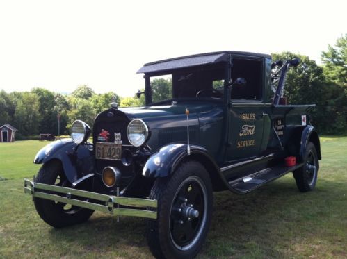 1929 ford model aa 1 ton tow truck antique weaver boom wrecker