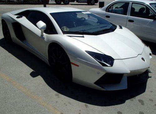 2013 lamborghini aventador lp700-4 3k miles rebuildable repairable  sold as is