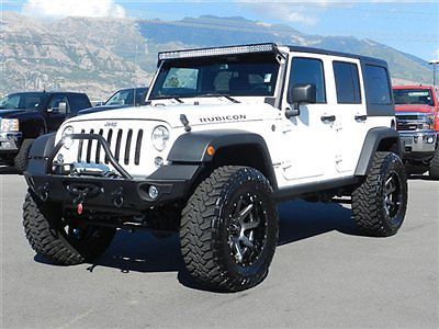 Jeep wrangler rubicon unlimited 4x4 hardtop custom lift wheels tires bumpers