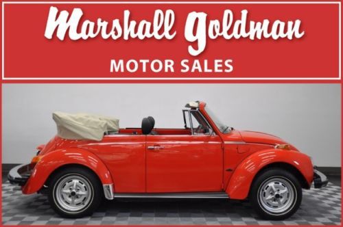 1979 beetle convertible in red with black interior 4 speed and only 1,700 miles.