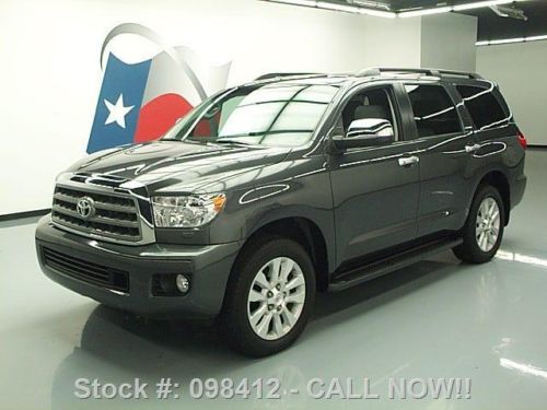 2014 toyota sequoia platinum 4x4 sunroof nav only 4k mi texas direct auto