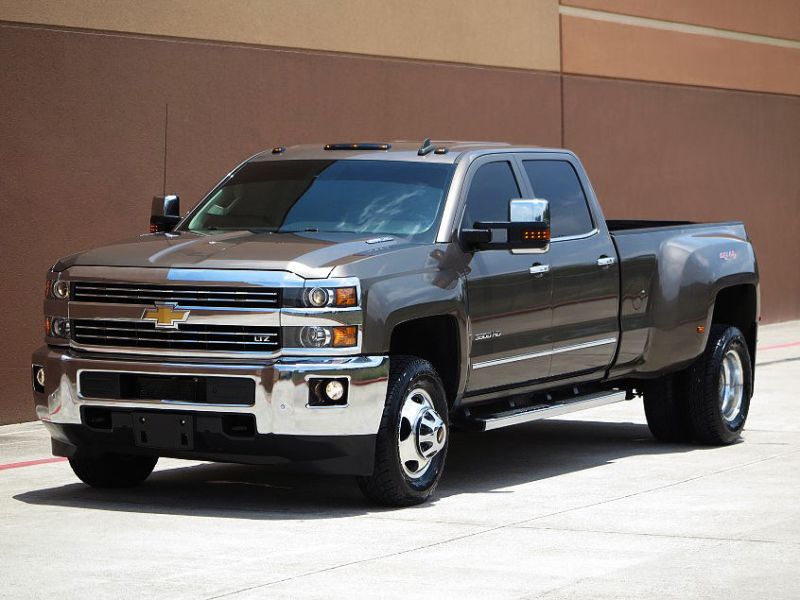 2015 chevrolet silverado 3500 ltz crewcab allison 4x4 dually loaded