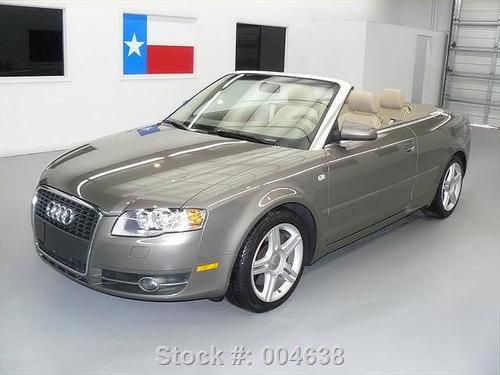 2008 audi a4 2.0t convertible auto turbo leather 32k mi texas direct auto