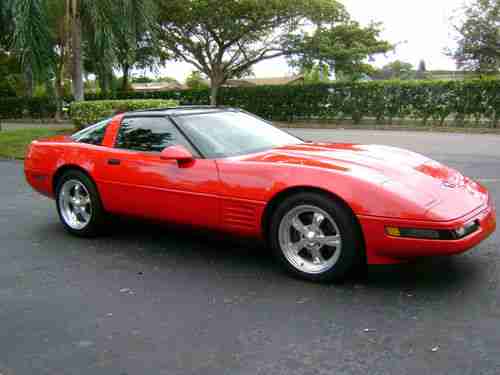 1991 Corvette - Red /Blk. 6 spd. 37000mi - Exc. Orig. Cond - Garage Kept, image 4