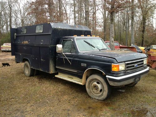 1900  ford f450 dually xlt service/tool bed 7.3 diesel runs good nr