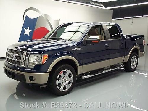 2009 ford f-150 lariat crew sunroof nav rear cam 20's! texas direct auto