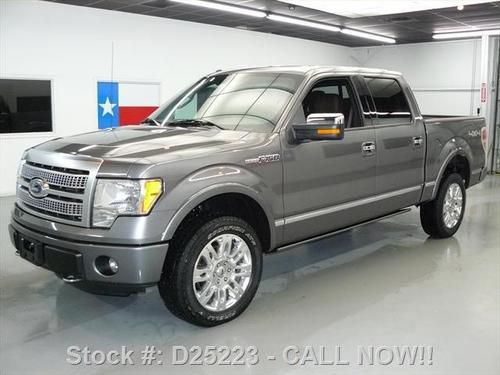 2011 ford f-150 platinum crew 4x4 sunroof nav 20's 1k!! texas direct auto