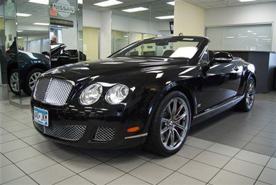 2011 bentley gtc speed convertible, 80-11 edition, awd, black / black, 8k miles