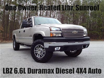 One owner lbz 6.6l duramax diesel leather sunroof dual exhaust nitto hids linex