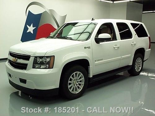 2009 chevy tahoe hybrid nav rear cam htd leather 47k mi texas direct auto