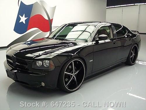 2007 dodge charger r/t hemi sunroof dvd 24's only 55k texas direct auto