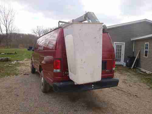 2001 Ford Econoline Van Boom Lift Truck Super Duty 35 Foot, image 3