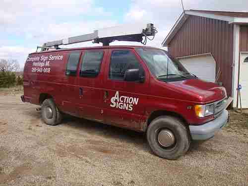 2001 Ford Econoline Van Boom Lift Truck Super Duty 35 Foot, image 6