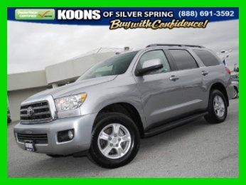 2012 toyota sequoia 4wd sr5 suv-1 owner! sunroof! still under factory warranty!