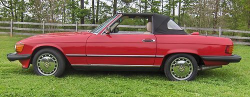 1986 mercedes benz 560 sl convertible