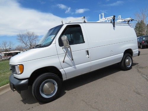 2003 ford e-250 cargo van clean shape prev comcast racks 1 owner fleet 5.4 v8