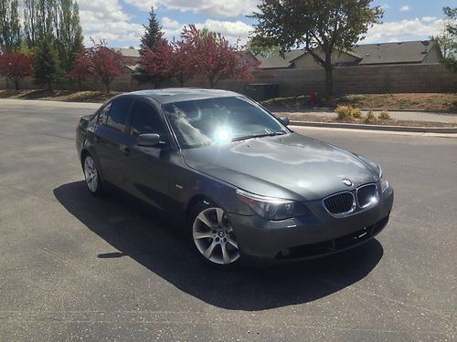 2005 bmw 545i base sedan 4-door 4.4l rebuilt title no reserve!!