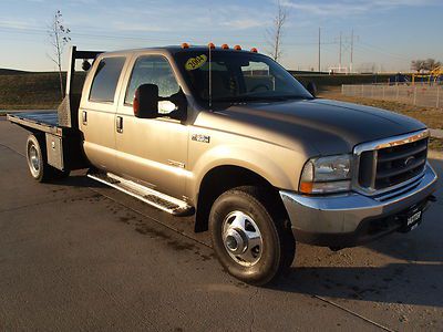 2004 ford f-350 xlt / flat bed / 4x4 / 5th wheel / dually / powerstroke diesel