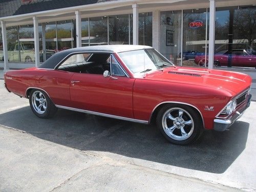 1966 chevrolet chevelle ss regal red big block 4 speed true ss