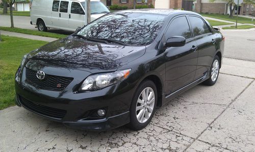 Black 2009 toyota corolla s, sedan, auto