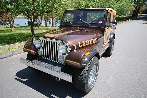 1986 jeep cj7 laredo 9700 original miles!  auto w/ original a/c   "no reserve"!!