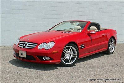 2007 mercedes sl550 sport amg certified cpo red 05 06 08 09 10 sl 500 600 55 slk