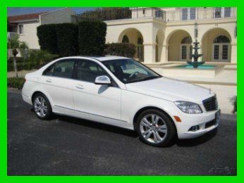 2008 mercedes-benz c300 luxury v6 sedan leather navigation dvd bluetooth sunroof