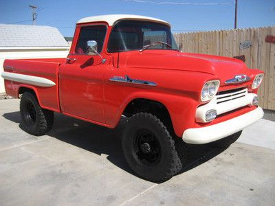 1958 chev apache 4x4, rare arizona 4x4, video &amp; pics, napco